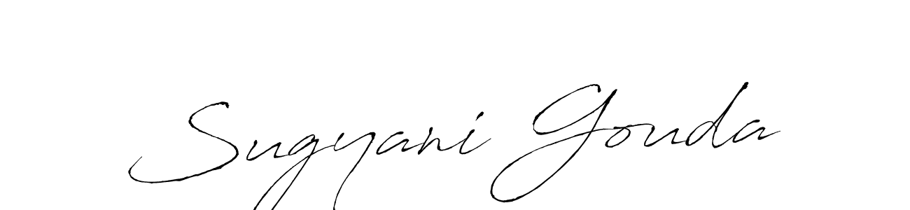 How to make Sugyani Gouda name signature. Use Antro_Vectra style for creating short signs online. This is the latest handwritten sign. Sugyani Gouda signature style 6 images and pictures png