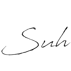 Suh stylish signature style. Best Handwritten Sign (Antro_Vectra) for my name. Handwritten Signature Collection Ideas for my name Suh. Suh signature style 6 images and pictures png