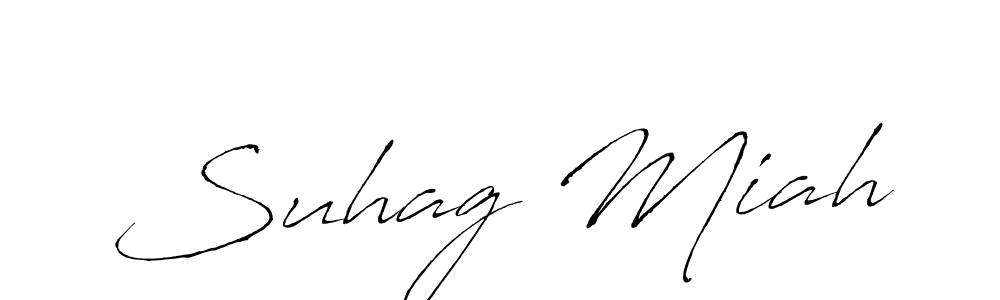 Use a signature maker to create a handwritten signature online. With this signature software, you can design (Antro_Vectra) your own signature for name Suhag Miah. Suhag Miah signature style 6 images and pictures png