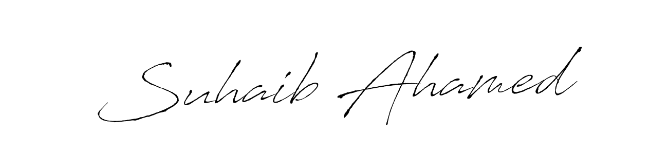 Make a short Suhaib Ahamed signature style. Manage your documents anywhere anytime using Antro_Vectra. Create and add eSignatures, submit forms, share and send files easily. Suhaib Ahamed signature style 6 images and pictures png
