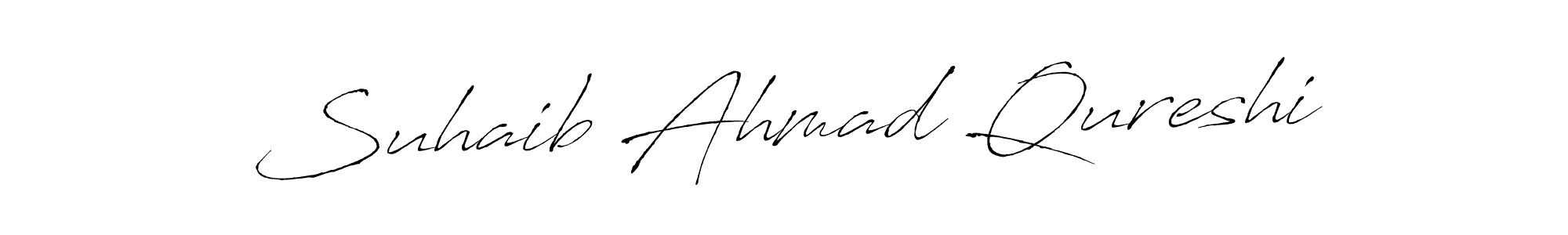 The best way (Antro_Vectra) to make a short signature is to pick only two or three words in your name. The name Suhaib Ahmad Qureshi include a total of six letters. For converting this name. Suhaib Ahmad Qureshi signature style 6 images and pictures png