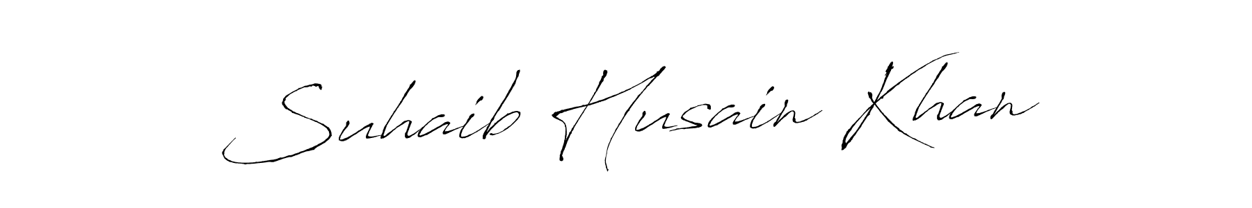 You should practise on your own different ways (Antro_Vectra) to write your name (Suhaib Husain Khan) in signature. don't let someone else do it for you. Suhaib Husain Khan signature style 6 images and pictures png