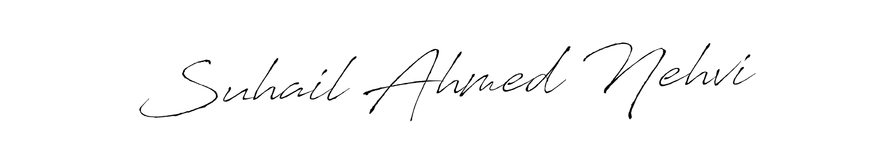 It looks lik you need a new signature style for name Suhail Ahmed Nehvi. Design unique handwritten (Antro_Vectra) signature with our free signature maker in just a few clicks. Suhail Ahmed Nehvi signature style 6 images and pictures png