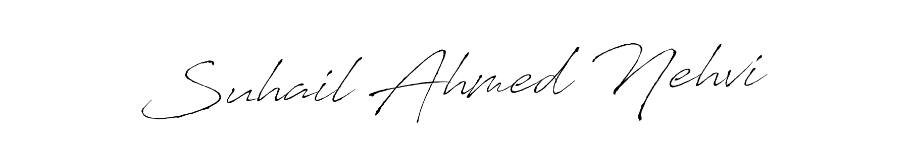 Make a beautiful signature design for name Suhail Ahmed Nehvi. Use this online signature maker to create a handwritten signature for free. Suhail Ahmed Nehvi signature style 6 images and pictures png