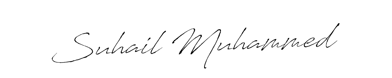 Create a beautiful signature design for name Suhail Muhammed. With this signature (Antro_Vectra) fonts, you can make a handwritten signature for free. Suhail Muhammed signature style 6 images and pictures png