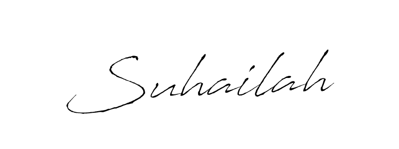 Suhailah stylish signature style. Best Handwritten Sign (Antro_Vectra) for my name. Handwritten Signature Collection Ideas for my name Suhailah. Suhailah signature style 6 images and pictures png