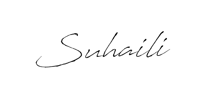 Also we have Suhaili name is the best signature style. Create professional handwritten signature collection using Antro_Vectra autograph style. Suhaili signature style 6 images and pictures png