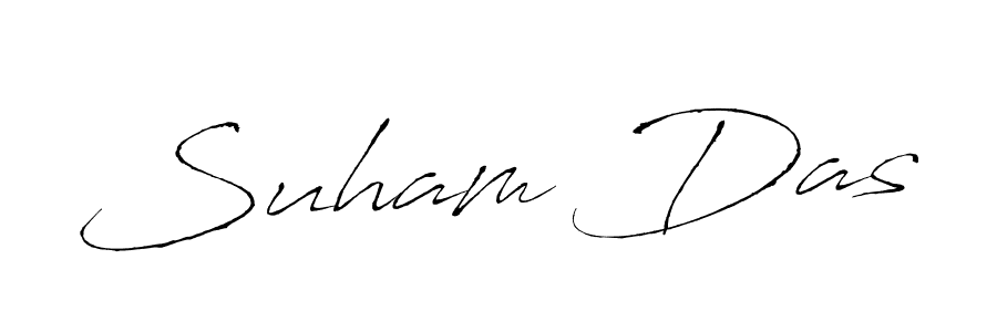 Use a signature maker to create a handwritten signature online. With this signature software, you can design (Antro_Vectra) your own signature for name Suham Das. Suham Das signature style 6 images and pictures png