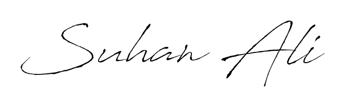 Transform the name Suhan Ali into a signature masterpiece using Antro_Vectra font. Ideal for photographers, artists, and creators looking for watermarks. Suhan Ali signature style 6 images and pictures png