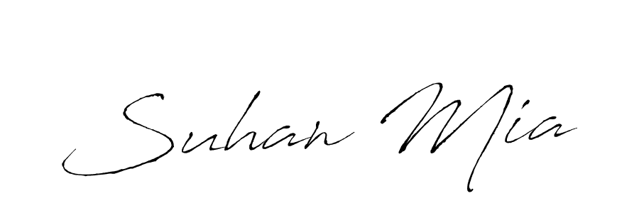 Use a signature maker to create a handwritten signature online. With this signature software, you can design (Antro_Vectra) your own signature for name Suhan Mia. Suhan Mia signature style 6 images and pictures png