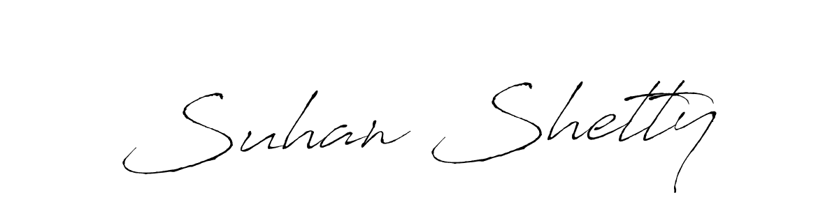 Design your own signature with our free online signature maker. With this signature software, you can create a handwritten (Antro_Vectra) signature for name Suhan Shetty. Suhan Shetty signature style 6 images and pictures png