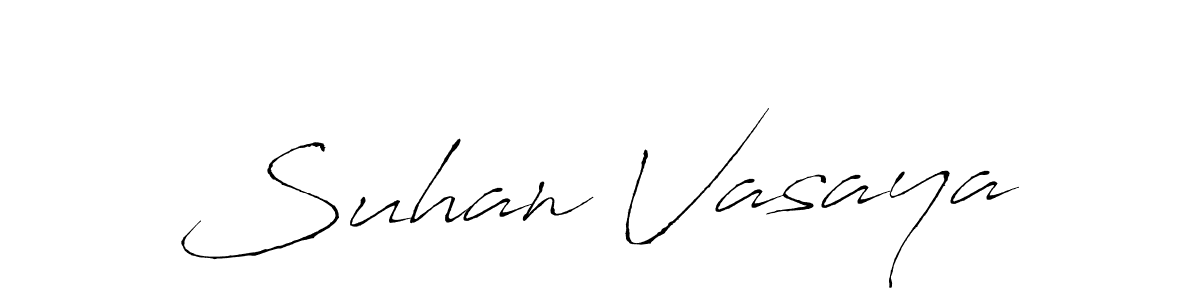 Also we have Suhan Vasaya name is the best signature style. Create professional handwritten signature collection using Antro_Vectra autograph style. Suhan Vasaya signature style 6 images and pictures png