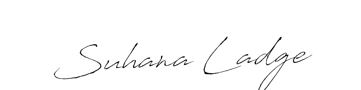 Similarly Antro_Vectra is the best handwritten signature design. Signature creator online .You can use it as an online autograph creator for name Suhana Ladge. Suhana Ladge signature style 6 images and pictures png