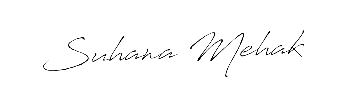 Create a beautiful signature design for name Suhana Mehak. With this signature (Antro_Vectra) fonts, you can make a handwritten signature for free. Suhana Mehak signature style 6 images and pictures png