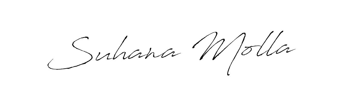 How to make Suhana Molla signature? Antro_Vectra is a professional autograph style. Create handwritten signature for Suhana Molla name. Suhana Molla signature style 6 images and pictures png