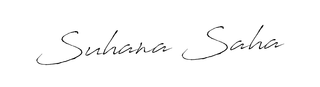 The best way (Antro_Vectra) to make a short signature is to pick only two or three words in your name. The name Suhana Saha include a total of six letters. For converting this name. Suhana Saha signature style 6 images and pictures png