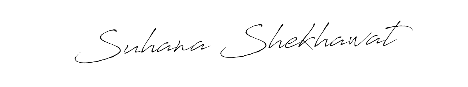 Suhana Shekhawat stylish signature style. Best Handwritten Sign (Antro_Vectra) for my name. Handwritten Signature Collection Ideas for my name Suhana Shekhawat. Suhana Shekhawat signature style 6 images and pictures png