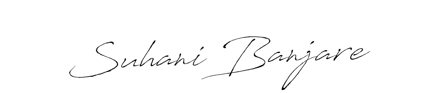 Make a beautiful signature design for name Suhani Banjare. Use this online signature maker to create a handwritten signature for free. Suhani Banjare signature style 6 images and pictures png