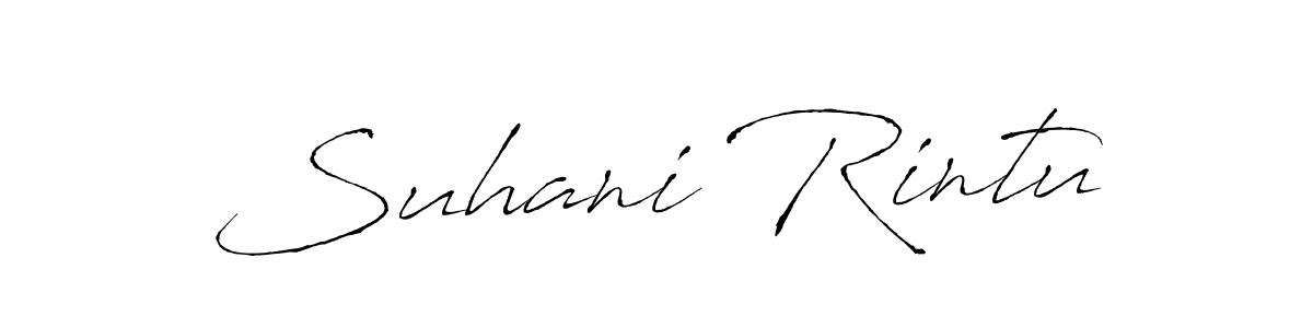 How to make Suhani Rintu signature? Antro_Vectra is a professional autograph style. Create handwritten signature for Suhani Rintu name. Suhani Rintu signature style 6 images and pictures png
