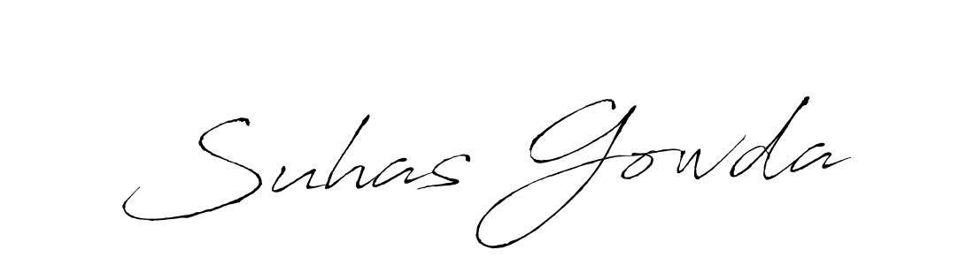 Design your own signature with our free online signature maker. With this signature software, you can create a handwritten (Antro_Vectra) signature for name Suhas Gowda. Suhas Gowda signature style 6 images and pictures png