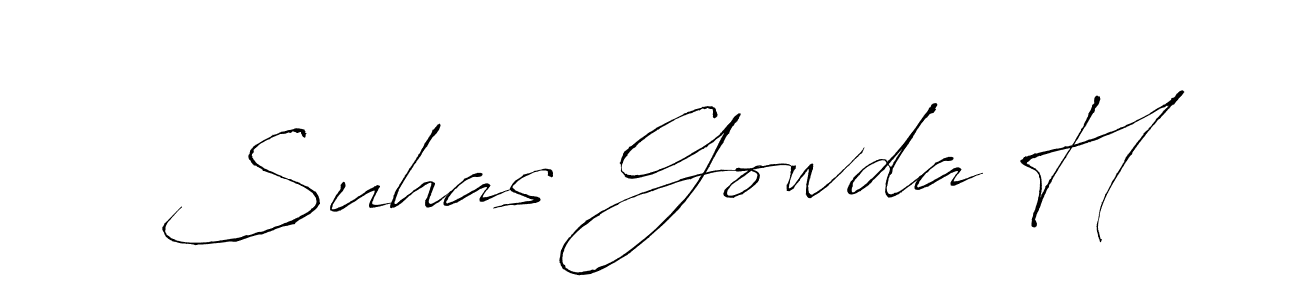 It looks lik you need a new signature style for name Suhas Gowda H. Design unique handwritten (Antro_Vectra) signature with our free signature maker in just a few clicks. Suhas Gowda H signature style 6 images and pictures png