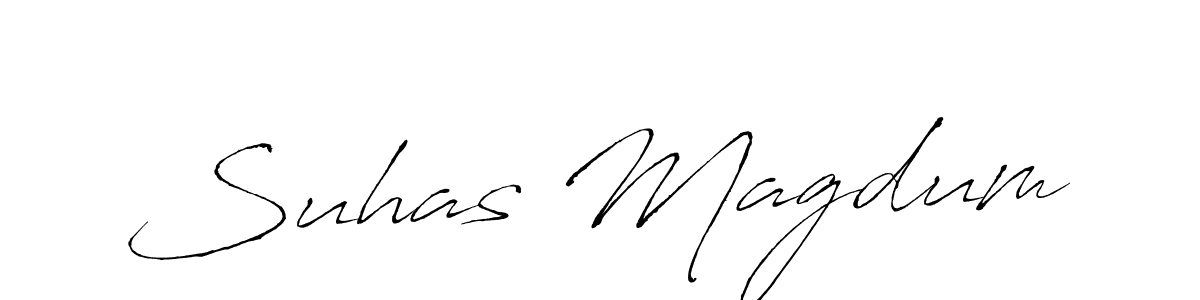 Suhas Magdum stylish signature style. Best Handwritten Sign (Antro_Vectra) for my name. Handwritten Signature Collection Ideas for my name Suhas Magdum. Suhas Magdum signature style 6 images and pictures png