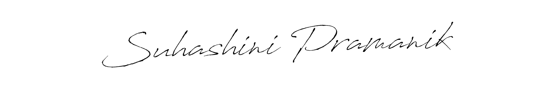 Make a beautiful signature design for name Suhashini Pramanik. With this signature (Antro_Vectra) style, you can create a handwritten signature for free. Suhashini Pramanik signature style 6 images and pictures png