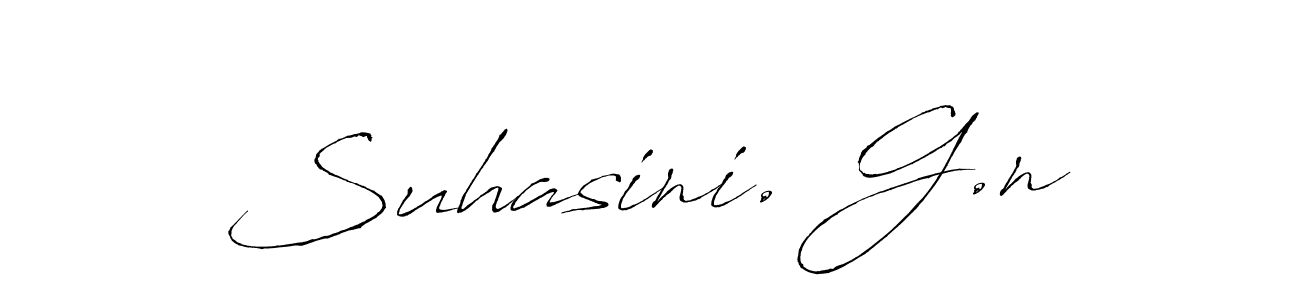 Make a beautiful signature design for name Suhasini. G.n. With this signature (Antro_Vectra) style, you can create a handwritten signature for free. Suhasini. G.n signature style 6 images and pictures png