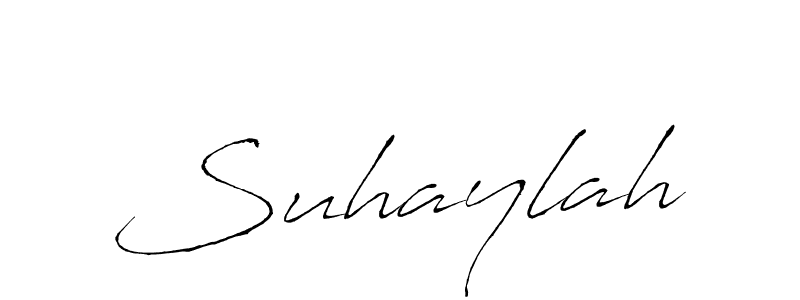 Make a beautiful signature design for name Suhaylah. With this signature (Antro_Vectra) style, you can create a handwritten signature for free. Suhaylah signature style 6 images and pictures png