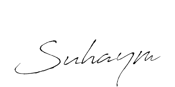 Make a beautiful signature design for name Suhaym. With this signature (Antro_Vectra) style, you can create a handwritten signature for free. Suhaym signature style 6 images and pictures png