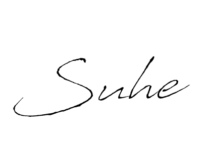 Use a signature maker to create a handwritten signature online. With this signature software, you can design (Antro_Vectra) your own signature for name Suhe. Suhe signature style 6 images and pictures png