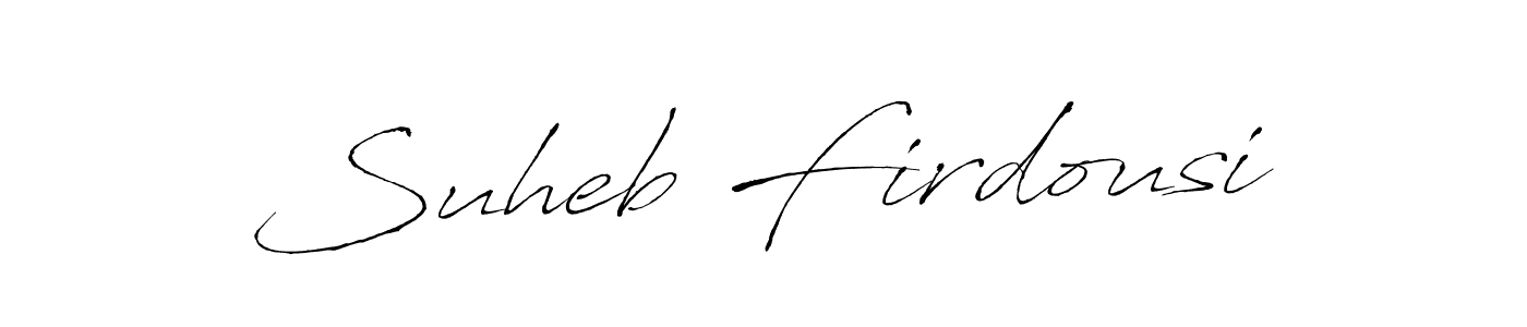 This is the best signature style for the Suheb Firdousi name. Also you like these signature font (Antro_Vectra). Mix name signature. Suheb Firdousi signature style 6 images and pictures png