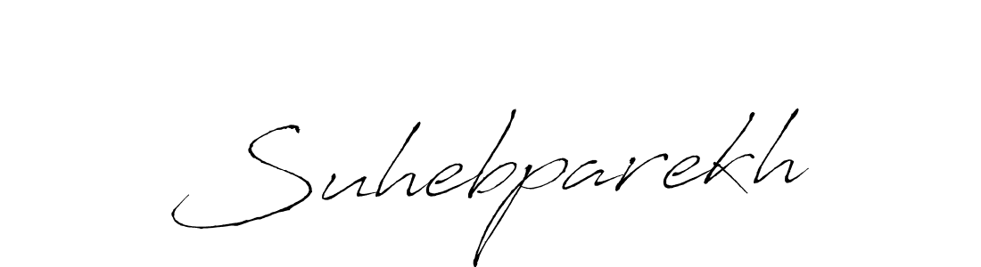 How to make Suhebparekh signature? Antro_Vectra is a professional autograph style. Create handwritten signature for Suhebparekh name. Suhebparekh signature style 6 images and pictures png