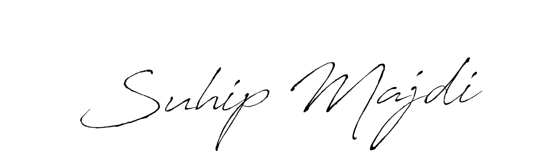 This is the best signature style for the Suhip Majdi name. Also you like these signature font (Antro_Vectra). Mix name signature. Suhip Majdi signature style 6 images and pictures png