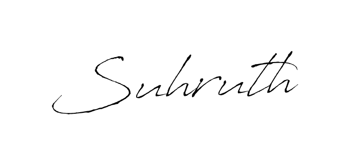 Create a beautiful signature design for name Suhruth. With this signature (Antro_Vectra) fonts, you can make a handwritten signature for free. Suhruth signature style 6 images and pictures png