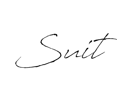 Design your own signature with our free online signature maker. With this signature software, you can create a handwritten (Antro_Vectra) signature for name Suit. Suit signature style 6 images and pictures png