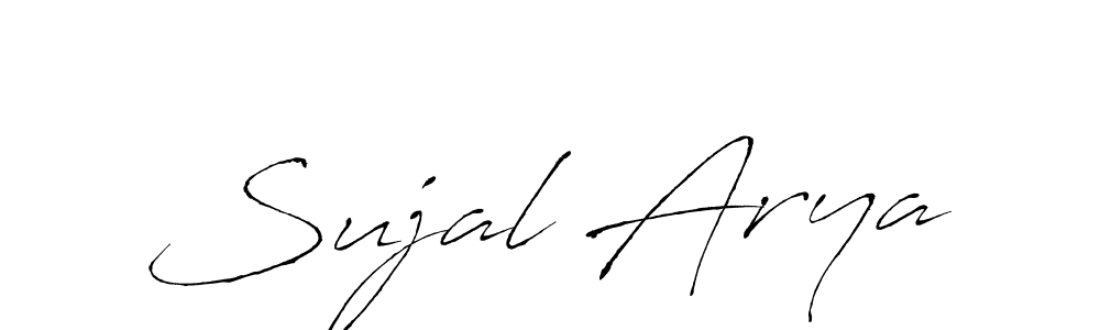 Create a beautiful signature design for name Sujal Arya. With this signature (Antro_Vectra) fonts, you can make a handwritten signature for free. Sujal Arya signature style 6 images and pictures png