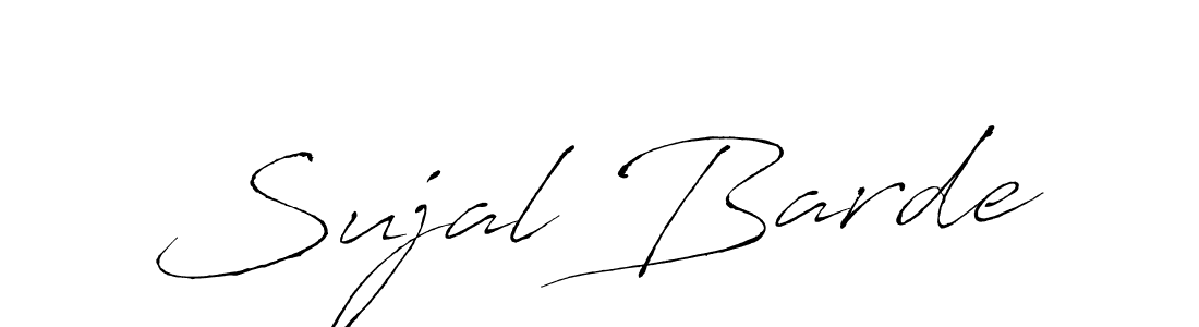 Make a beautiful signature design for name Sujal Barde. With this signature (Antro_Vectra) style, you can create a handwritten signature for free. Sujal Barde signature style 6 images and pictures png