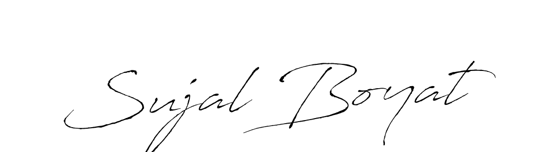 You should practise on your own different ways (Antro_Vectra) to write your name (Sujal Boyat) in signature. don't let someone else do it for you. Sujal Boyat signature style 6 images and pictures png