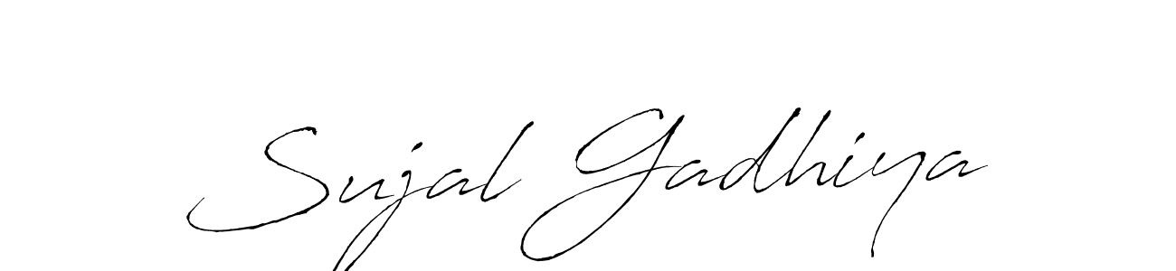 Also You can easily find your signature by using the search form. We will create Sujal Gadhiya name handwritten signature images for you free of cost using Antro_Vectra sign style. Sujal Gadhiya signature style 6 images and pictures png