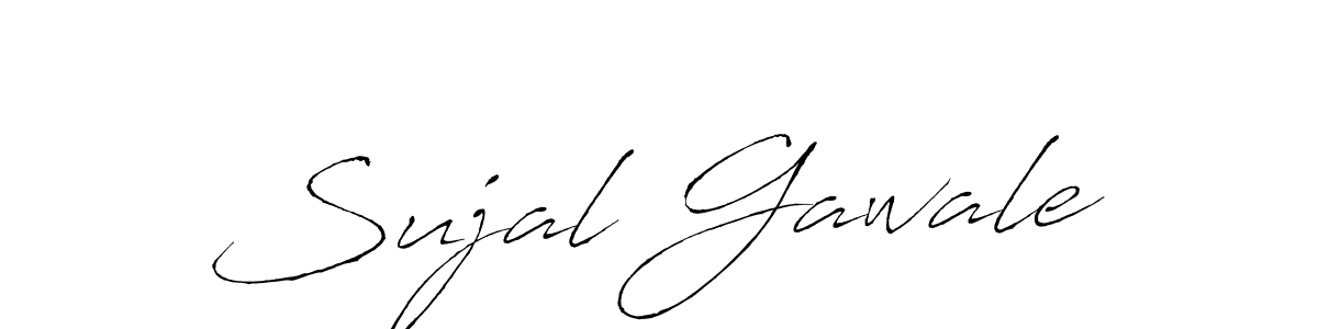 Create a beautiful signature design for name Sujal Gawale. With this signature (Antro_Vectra) fonts, you can make a handwritten signature for free. Sujal Gawale signature style 6 images and pictures png