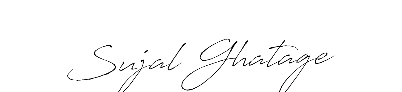 Design your own signature with our free online signature maker. With this signature software, you can create a handwritten (Antro_Vectra) signature for name Sujal Ghatage. Sujal Ghatage signature style 6 images and pictures png