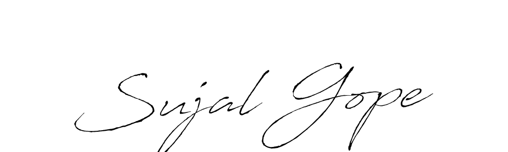 Use a signature maker to create a handwritten signature online. With this signature software, you can design (Antro_Vectra) your own signature for name Sujal Gope. Sujal Gope signature style 6 images and pictures png