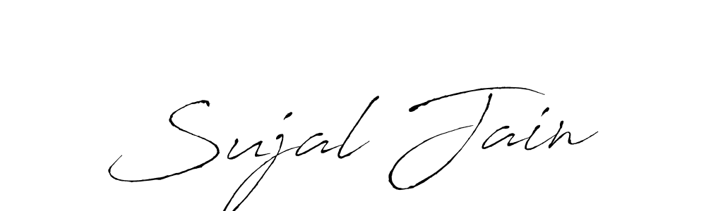 Make a beautiful signature design for name Sujal Jain. With this signature (Antro_Vectra) style, you can create a handwritten signature for free. Sujal Jain signature style 6 images and pictures png