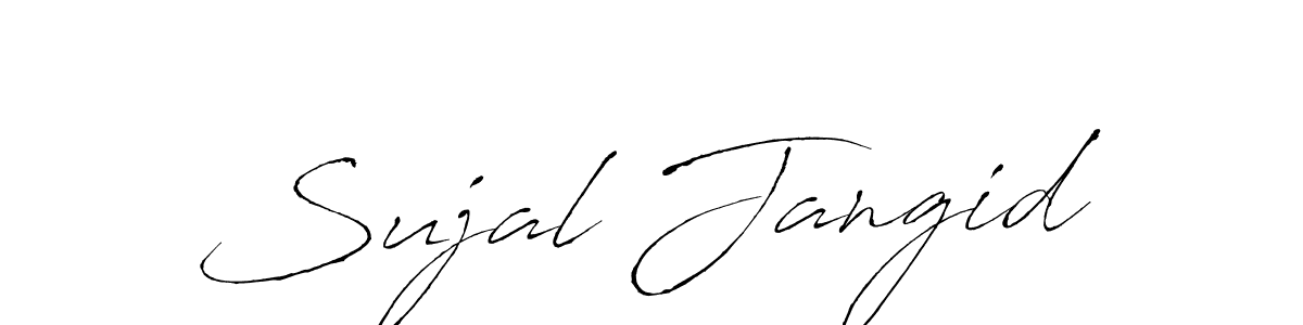 Sujal Jangid stylish signature style. Best Handwritten Sign (Antro_Vectra) for my name. Handwritten Signature Collection Ideas for my name Sujal Jangid. Sujal Jangid signature style 6 images and pictures png