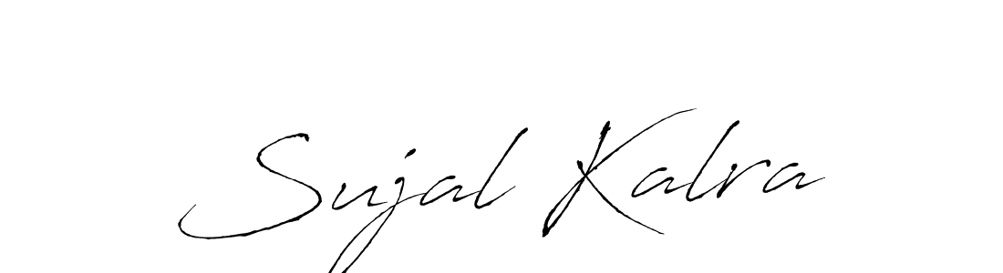 You should practise on your own different ways (Antro_Vectra) to write your name (Sujal Kalra) in signature. don't let someone else do it for you. Sujal Kalra signature style 6 images and pictures png