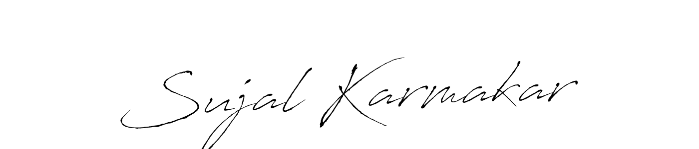 This is the best signature style for the Sujal Karmakar name. Also you like these signature font (Antro_Vectra). Mix name signature. Sujal Karmakar signature style 6 images and pictures png