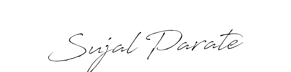 Design your own signature with our free online signature maker. With this signature software, you can create a handwritten (Antro_Vectra) signature for name Sujal Parate. Sujal Parate signature style 6 images and pictures png