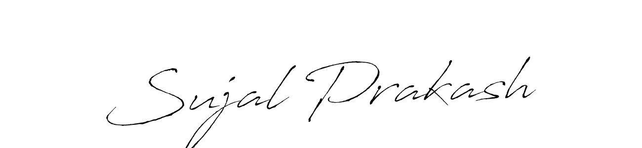 Create a beautiful signature design for name Sujal Prakash. With this signature (Antro_Vectra) fonts, you can make a handwritten signature for free. Sujal Prakash signature style 6 images and pictures png