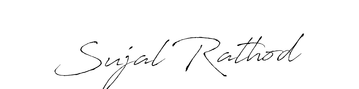 How to make Sujal Rathod name signature. Use Antro_Vectra style for creating short signs online. This is the latest handwritten sign. Sujal Rathod signature style 6 images and pictures png